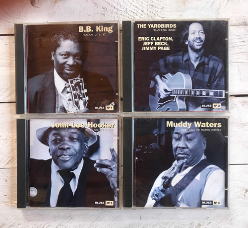 4 Cd Usados Blues B.b.king Clapton Jlee Hookers Muddy Waters