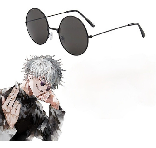 Óculos Cosplay Satoru Gojo Fantasia Jujutsu Kaisen Preto