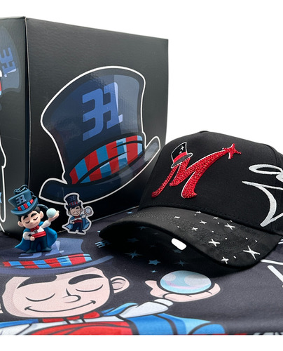 Gorra 31 Hats X El Mago Full Set 100% Original Negro Único