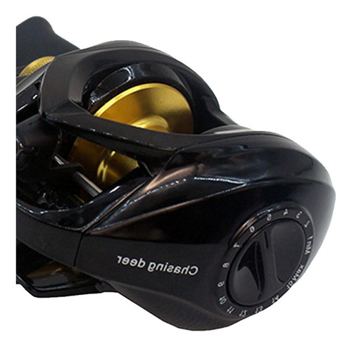Carrete De Baitcasting Carrete De Mano Izquierda Dorada