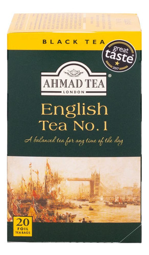 Ahmad Tea Té Inglés Nº 1 Té Negro (20 Bolsitas De Té)