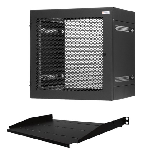 Gabinete Rack 11 Unidades Quality Tech + Bandeja 1u