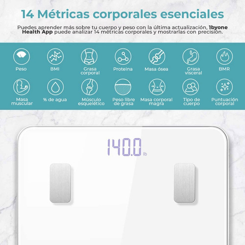 Imagen 3 de 6 de Báscula Digital Peso Corporal Sincroniza Tu Celular Vía App