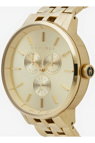 Relógio Rip Curl Masculino Detroit Multieye A3150 146 Cor da correia Dourado Cor do bisel Dourado Cor do fundo Dourado