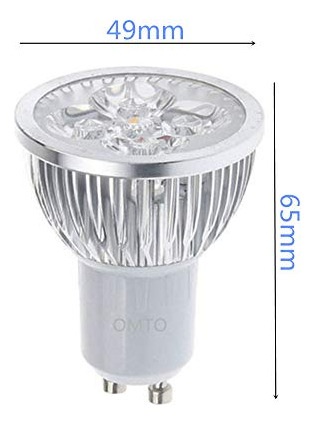 Bombillas Led Omto Gu10 85-265 V, 4 W, 450 Lm, 50 W, Halógen