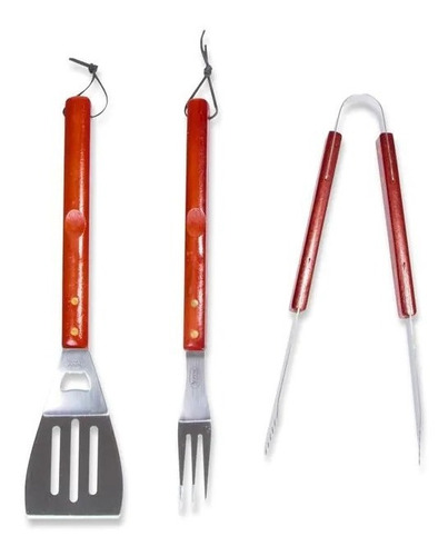 Kit Parrillero Set Para Asar Carne Utensilios Acero Alpine
