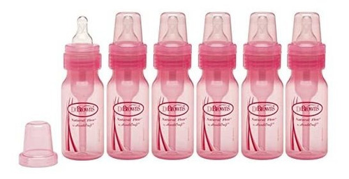 Rosa 4 Botellas De Onza De Dr. Brown - 6 Paquete