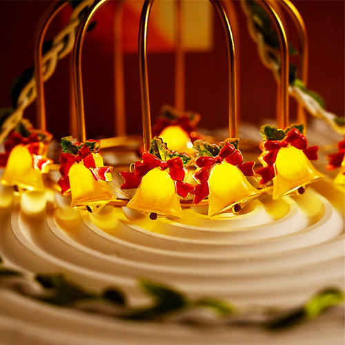 Luzes De Natal Led H 20 Enfeites De Sino De Natal