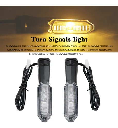 Luz Intermitente Para Kawasaki Z H2 Z125 Z400 19-20 Transpar