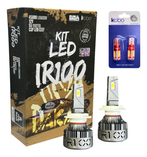 Kit Ampolletas Turbo Led Canbus H7 45.000lm Dakar Ir100