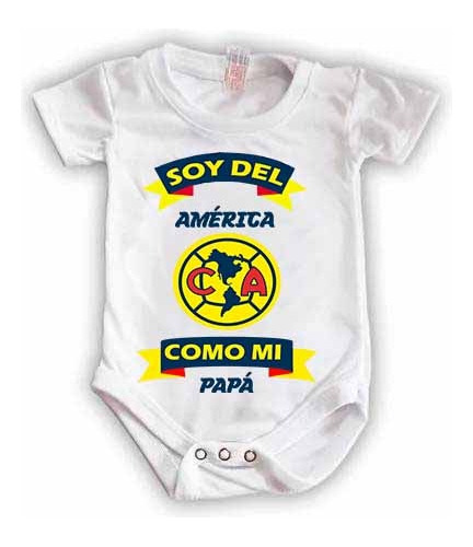 Pañalero Personalizado  Bebé America Aguilas Futbol Liga Mx
