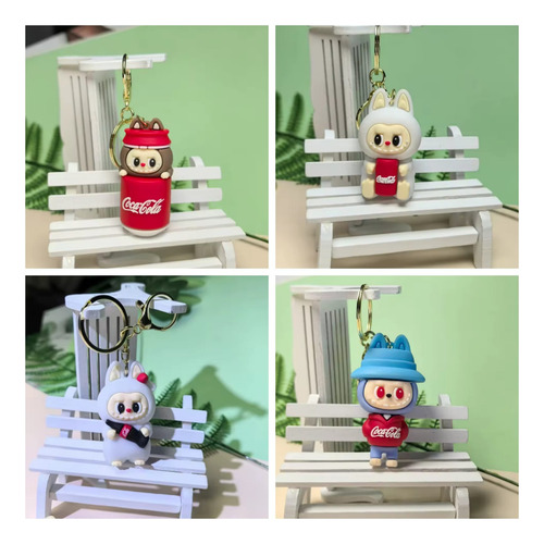 Figura Labubu Colgante Coca Cola Caja Sorpresa 12 Piezas