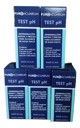 Test Medidor Indicador Ph Puroacuarium Acuario Hidroponia X5