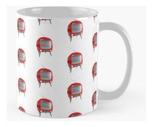 Taza Red Retro 1950 Television Calidad Premium