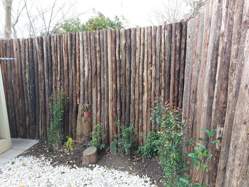 Panel De Varas Eucalipto Cañas Cercos Palos Postes Madera