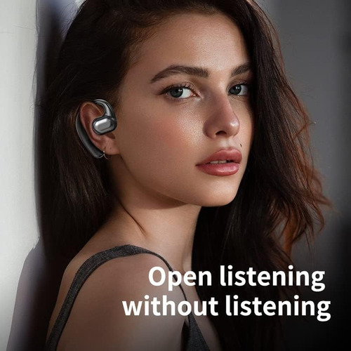 Auriculares Abiertos Con Clip De Oreja Para Conducción Ósea,