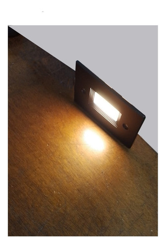 Balizador Preto Led Externo 3w 3000k Embutir Cx 4x2