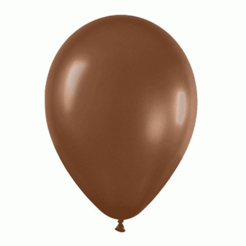 Pack X 10 Globos De Latex Chocolate De 12 Pulgadas