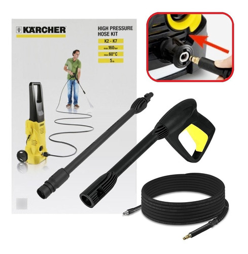 Kit: Manguera + Pistola + Lanza Para Hidrolavadoras Karcher