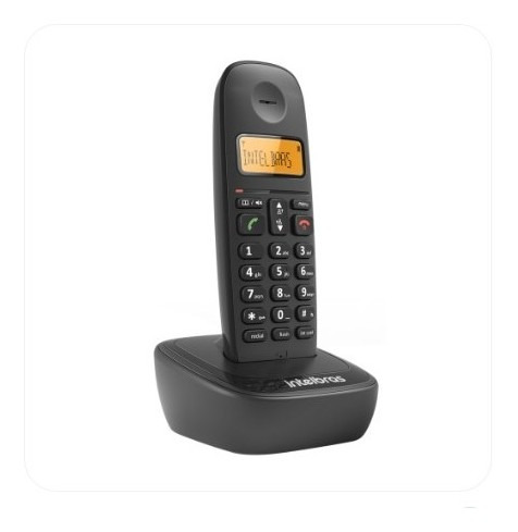 Imagem 3 de 7 de Telefone Sem Fio Intelbras Ts 2510 Preto