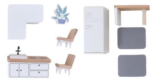 F Kit De Para Muebles De Casa De Muñecas Moderna Estilo