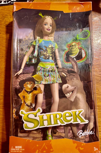 Barbie Película Shrek Cerrada Intacta 2004 Muy Rara Muñeca