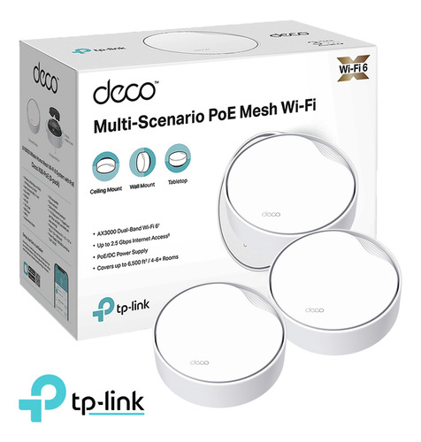 Tp-link Deco X50-poe 3 Pack Mesh Sistema Wifi 6 Ax3000