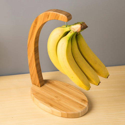 W Bambú Banana Árbol Colgador Gancho Soporte Base De Comedor