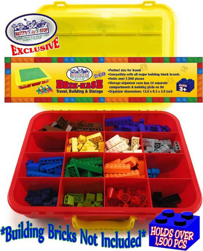 Mattys Toy Stop Brik-kase 2-go 13 Estuche Contenedor Para Vi