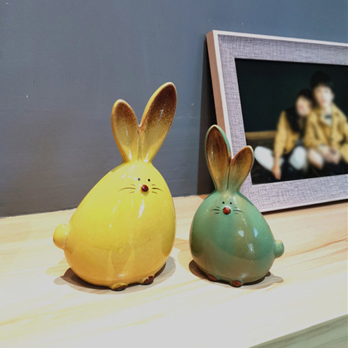 ~ Figuras De Conejo De Cerámica