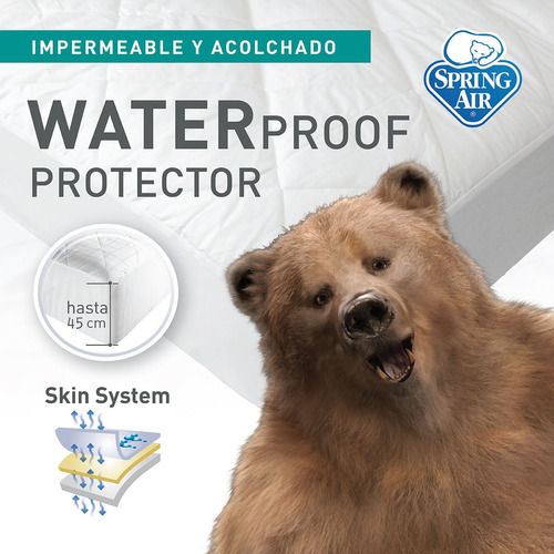 Spring Air Protector De Colchón Waterproof - Matrimonial