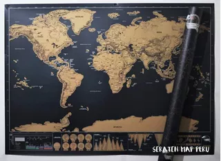 Scratch Map Deluxe, Mapa Para Raspar