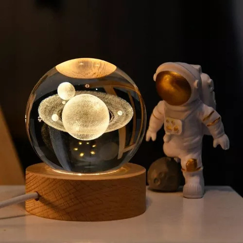 Lámpara Esfera Saturno 6cm Luz Calida