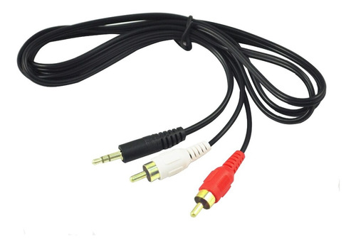 Cable Plug 3.5 A Rca Auxiliar Audio/video 1.5m Av-001