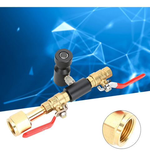 Adaptador De Recarga: Cilindro De Co2, Válvula Doble De Llen