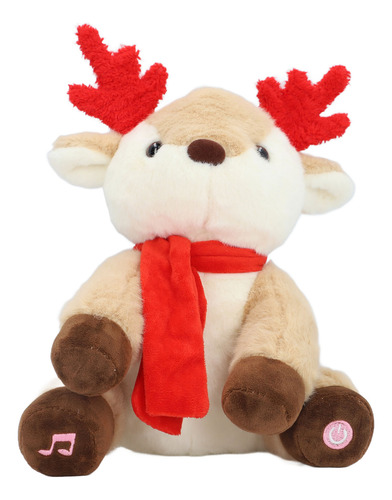 Piel De Reno De Peluche Animada Con Forma De Juguete Navideñ