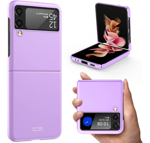 Forro Para Samsung Galaxy Z Flip 3 Púrpura - Goosebox
