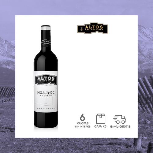 Imagen 3 de 4 de Vino Altos Las Hormigas Clásico Malbec - Caja 6 X 750ml
