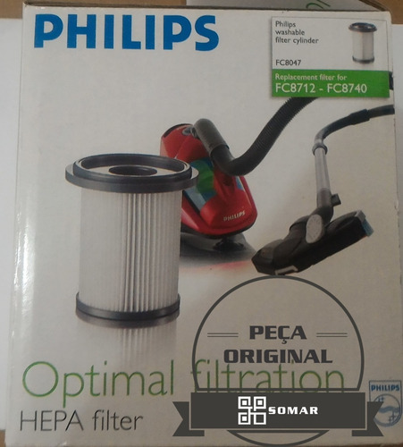 Imagem 1 de 3 de Filtro Cilíndrico Philips Easy Clean Fc8047/02 883804702010