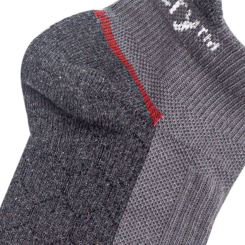 Calcetin Discovery - Low Ankle Oficial Gris Oscuro Rayas M