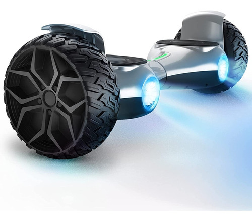 Hoverboard Todoterreno C/altavoz Bluetooth Y Luz Led; Gris