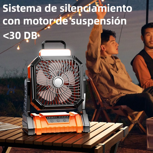 Nova Ventilador Recargable Grandes Portatil Acampar Y