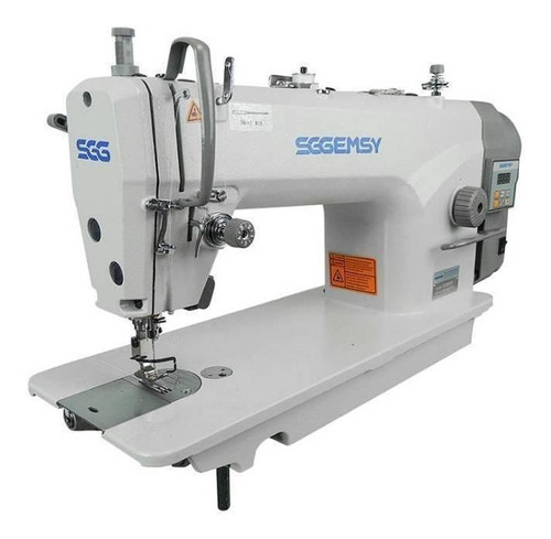 Máquina de coser recta Gemsy SG8801E1 blanca 220V