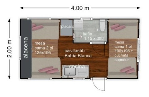 Imagen 11 de 21 de Rodante 00 Km De 4 M Para 4/5 Personas, Entrega Ya En Bahia