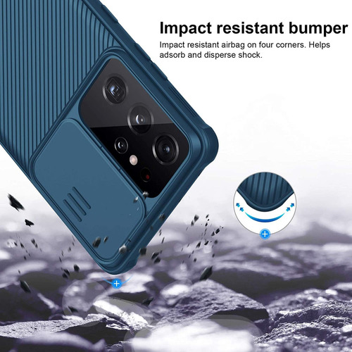 Imagem 5 de 6 de Capa Capinha Anti Impacto Nillkin Camshield Galaxy S21 Ultra