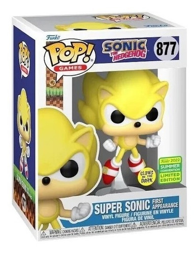 Funko Pop! Super Sonic First Appearance #877 Sdcc