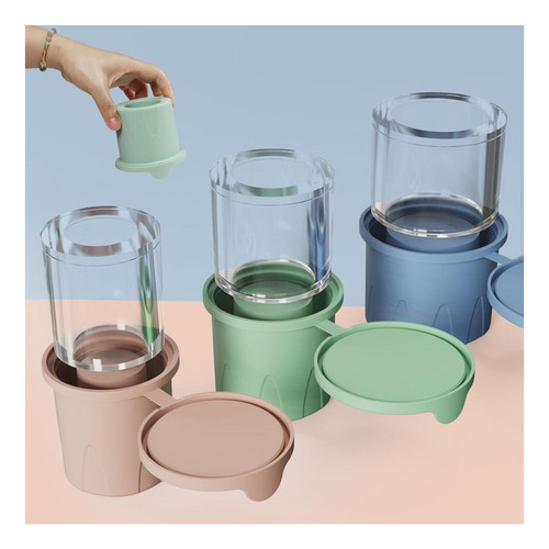 Juego De 3 Moho De Cubo De Hielo Cilíndrico Cilíndrico Hueco
