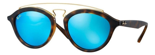 Ray-ban Rb4257 6092/55 Gatsby Ii Carey Azul Espejo Original Dorado