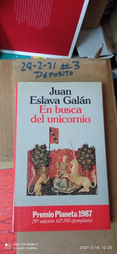 Libro En Busca Del Unicornio. Juan Eslava Galán