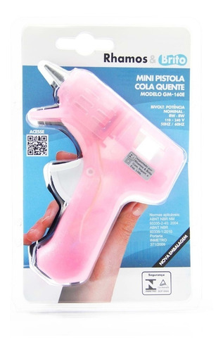 Imagem 1 de 1 de Mini Pistola Cola Quente Rhamos & Brito Gm160e + Brinde